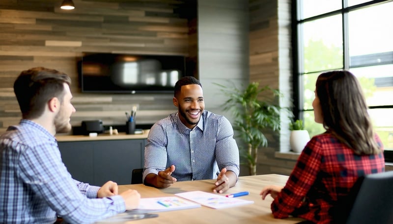 Texas insurance agent helping clients with coverage options